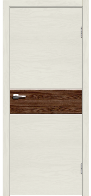 Фото Межкомнатная дверь Легенда Даллас 1 Американский орех Ясень белый Декор Американский орех